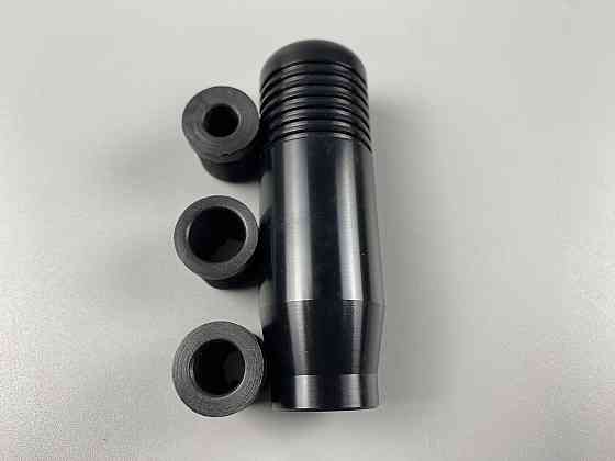 Наконечник на ручку кп, набалдашник на коробку передач ручка кп + 3 штуцери в комплекті чорний Мукачево