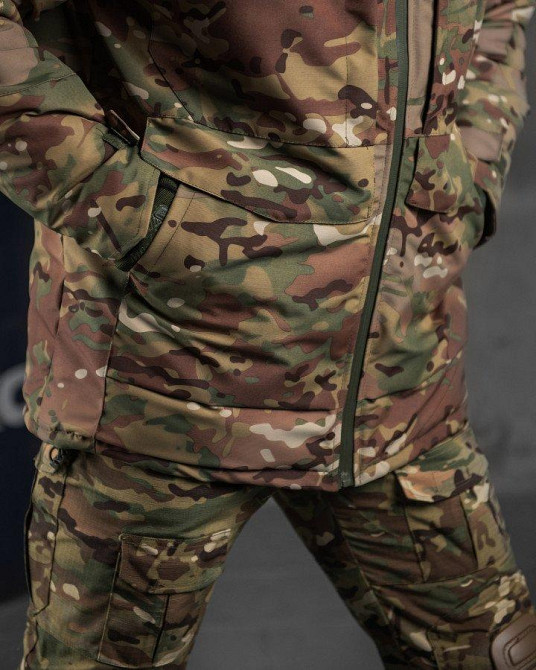 Зимові водовідштовхувальні куртки taslan мультикам теплозберігаюча підкладка омніхіт срібло Одеса - фото 17