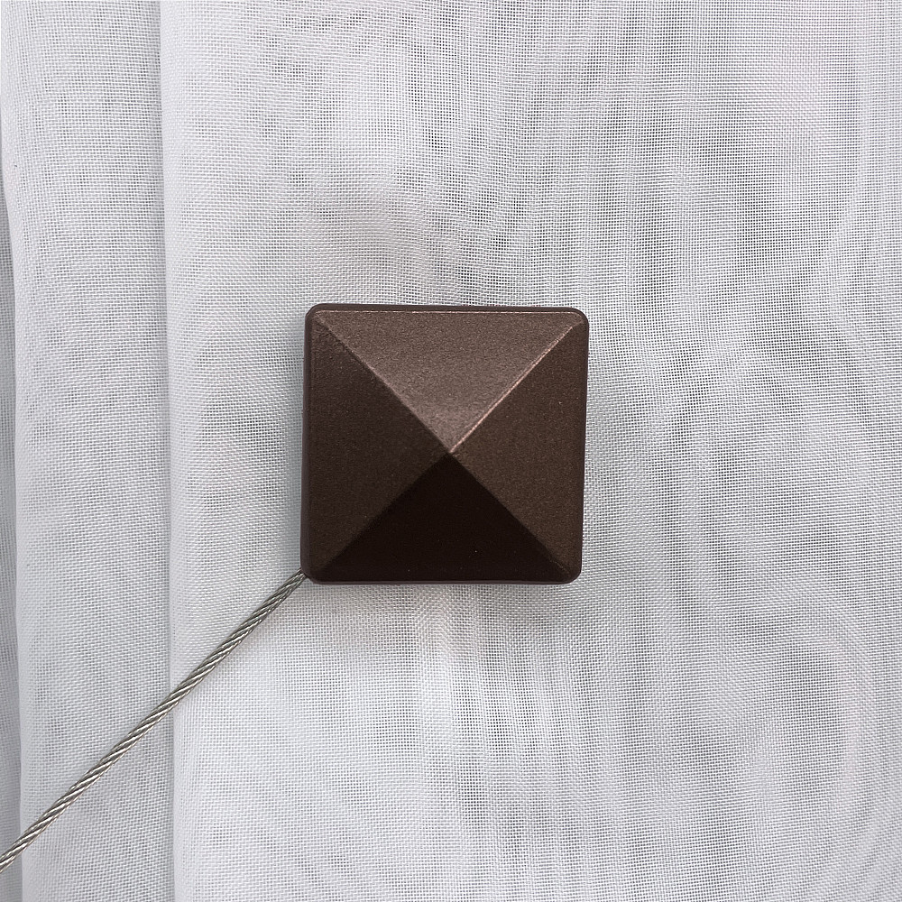 Магниты для штор и гардин Квадрат набор 2 шт Коричневый (81-130) Киев - изображение 4