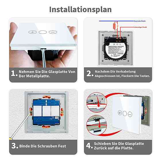 Сенсорний диммер LIAONFOY 700W, 10A, 250V Луцьк