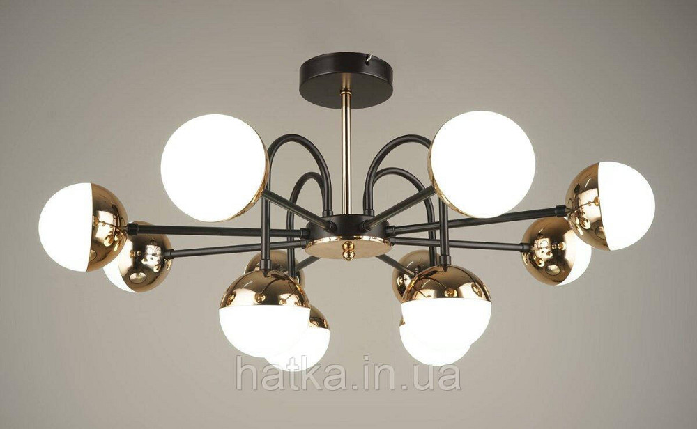 Люстра світлодіодна акрилова Sirius B N4184/12 BK+FGD Київ - фото 1