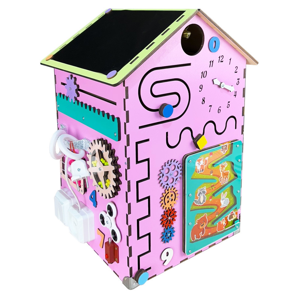Розвиваюча іграшка Бізікуб "Будинок" TG200111 рожевий, 55х30х30 см Вінниця - фото 1