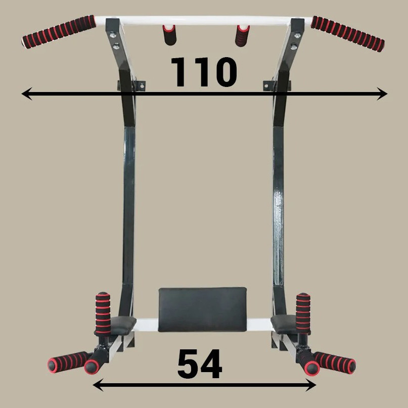 Спортивний настінний турнік + бруси складні + прес 4 в 1 для дому домашній Київ - фото 4