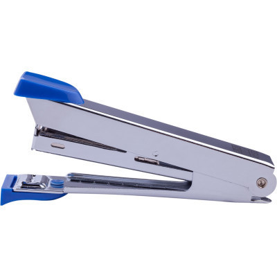 Степлер Buromax металлический №10,12 листов 94x42x21мм, синий (BM.4152-02) Винница - изображение 1