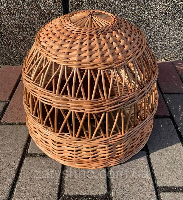 Світильник плетений у формі бані Київ - фото 4