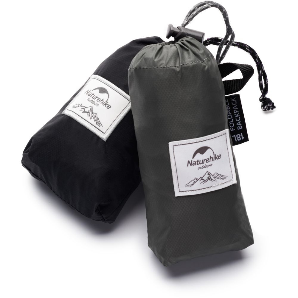 Рюкзак компактний надлегкий Naturehike Ultralight NH17A012-B, 18 л, сірий Київ - фото 5