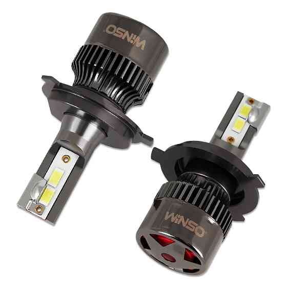 Автолампа Winso LED H4 12/24V 50Вт 5000Лм 6500K CSP3570 2шт Львів