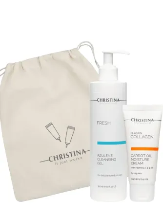 Подарочный набор Очищение и увлажнение для сухой кожи (2 единицы) Christina Днепр