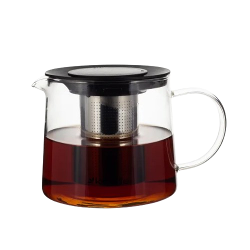 Заварник 600мл зі з'ємним ситечком скло/нержавіюча сталь 0776S KAMILLE Житомир - фото 8