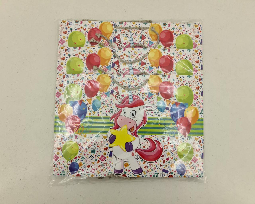 Паперовий великий горизонтальний пакет 36/22/10 (артBG-024) (12 шт.) Харків - фото 3