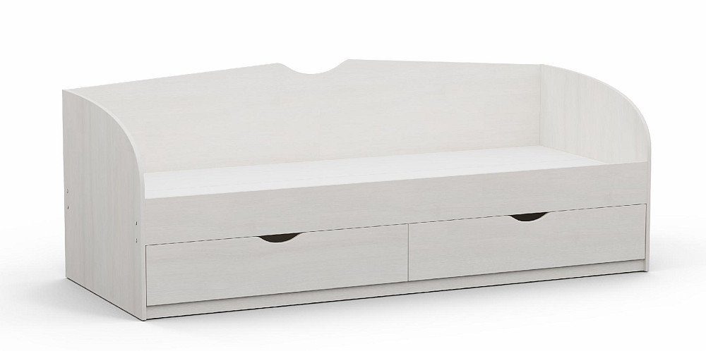 Кровать односпальная L-6, Дуб Шамоні Світлий, 2030х834х766 Львов - изображение 1