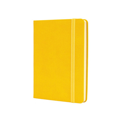 Книга записная Optima А6 SQUARE, твердая обложка, резинка, кремовый блок линия, желтый (O20386-05) Винница - изображение 1