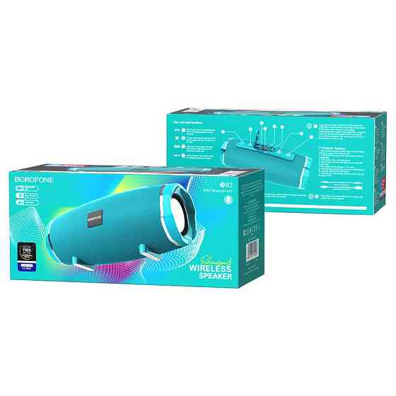 Портативна колонка BOROFONE BR3 Rich sound sports wireless speaker Peacock Blue Киев