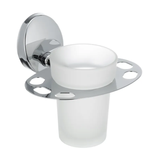 Стакан настенный с подставкой для зубных щеток Zerix LR3306-1 (LL1434) Киев