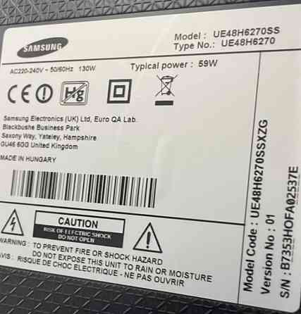 Телевізор Samsung UE48H6270SS Smart TV Wi-Fi Ytube. Київ