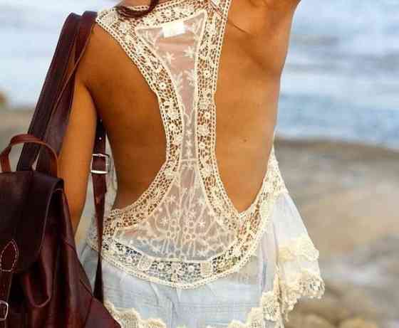 Пляжна накидка майка бежевий Київ