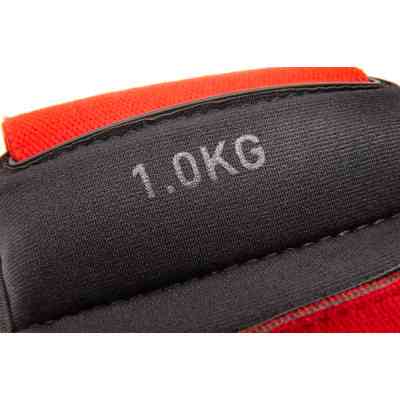 Утяжелитель Reebok Flexlock Wrist Weights чорний, червоний RAWT-11261 1.0 кг (885652017190) Винница