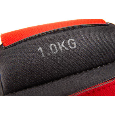Обважнювач Reebok Flexlock Wrist Weights чорний, червоний RAWT-11261 1.0 кг (885652017190) Вінниця - фото 2