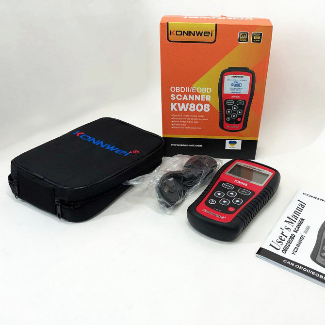Сканер для перевірки стану авто Konnwei KW808 OBD II/EOBD, Мультимарочний ZC-479 діагностичний сканер Київ - фото 2