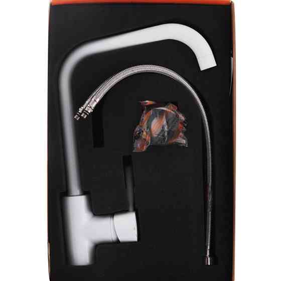 Смеситель для кухни Haiba Hans 011 белый (HB0818) Киев