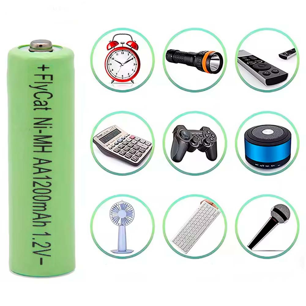 Аккумуляторная батарейка АА (Ni-Mh) 1200mAh,1шт,FlyCat SBR Киев - изображение 2