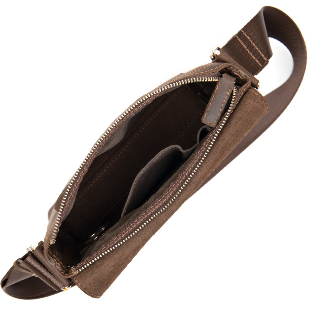 Мужская сумка-мессенджер Коричневый (GRANDE PELLE) Киев - изображение 2