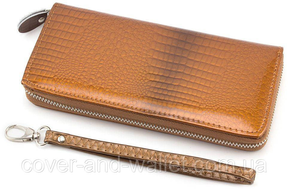Місткий жіночий гаманець на блискавці колір золотистий Kivi Київ - фото 9