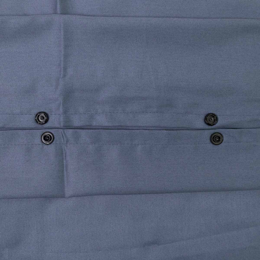 Cемейный комплект постельного белья Сатин Гладкий 135 г/м2 YouStar (Серый) 2 х 70х70 Сумы - изображение 6