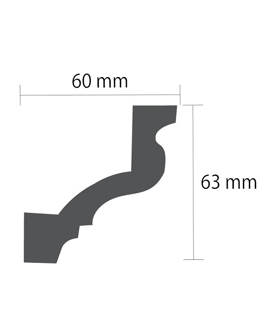 Карниз поліуретановий гладкий Gaudi Decor P 134 Flexi Дніпро - фото 6