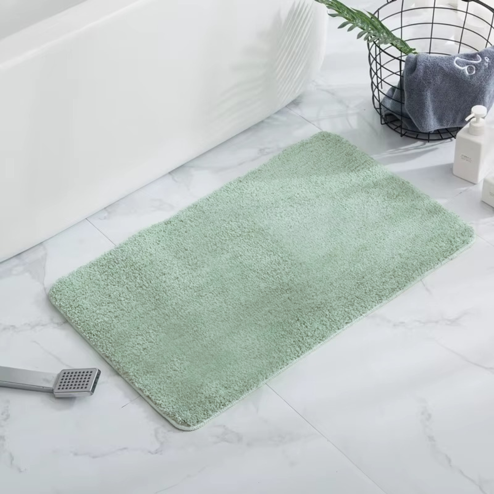 Коврик для ванной и душа коврик для ног в ванную комнату,микрофибра,атискользящий 40х60 см,однотонный мятный Каменец-Подольский - изображение 1