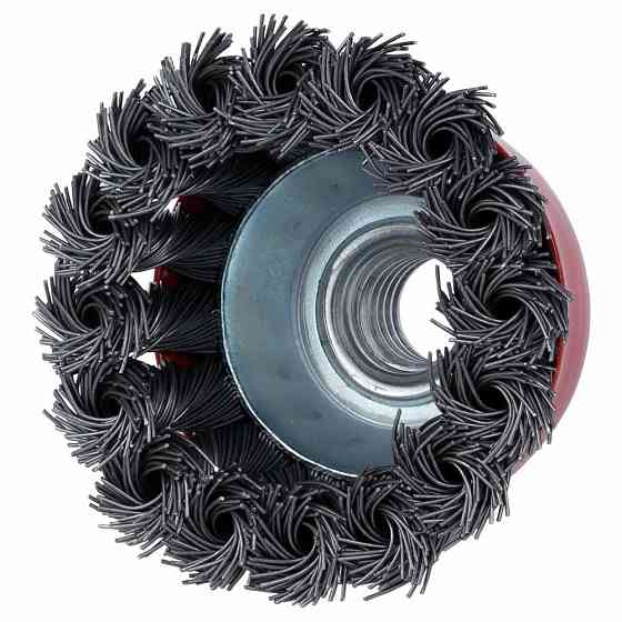 Щетка проволочная чашеобразная Ø65мм М14×2мм (стальная витая) SIGMA (9026061) Ровно