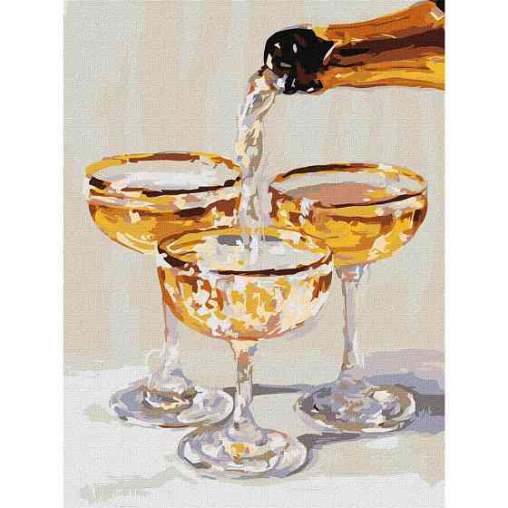 Картина за номерами "Мить для трьох" KHO5746 з фарбами металік 30х40 см Вінниця