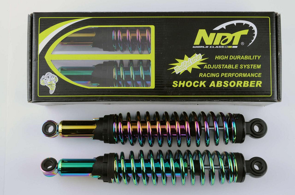 Амортизатори (пара) мопед Дельта 34 см, регульовані (плазма) Мукачево - фото 1