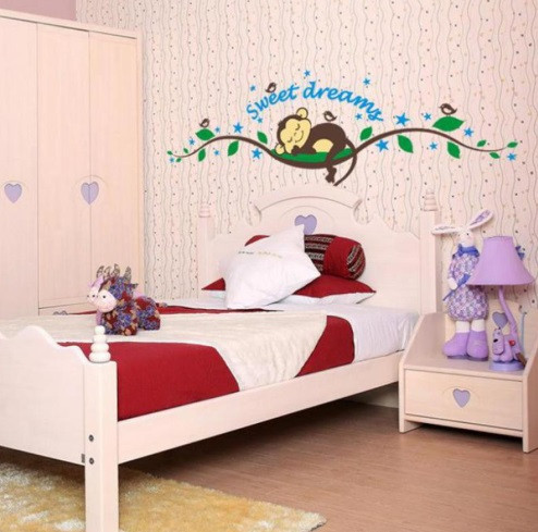 Наклейка на стіну "Мавпочка" - розмір стікера 70*25см Київ - фото 2