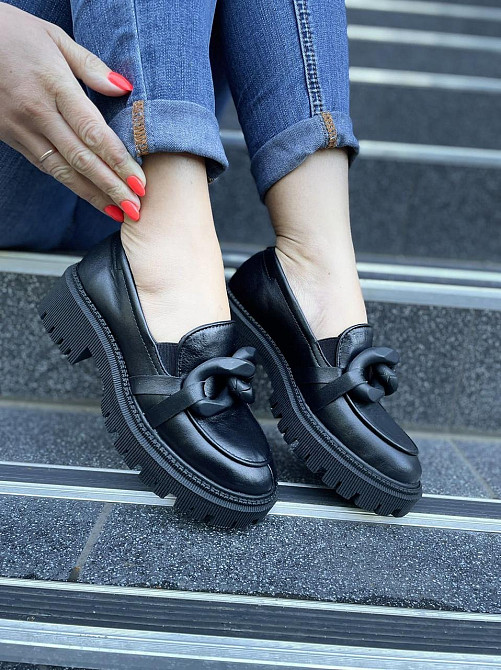 Olli Туфлі жіночі OLLI T-245-Астра чорні (весна-осінь, шкіра натуральна) (4771) лише 39р. Коломия - фото 3