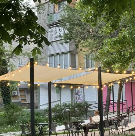 Тент навіс затінюючий водонепроникний прямокутний 2х4м Оксфорд (Бежевий) Вінниця