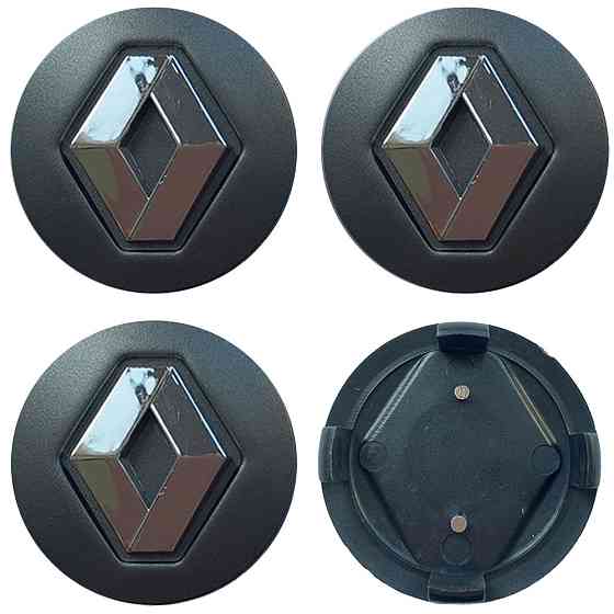 Ковпачки (заглушки) на диски Renault 57/49мм чорний 4шт Киев