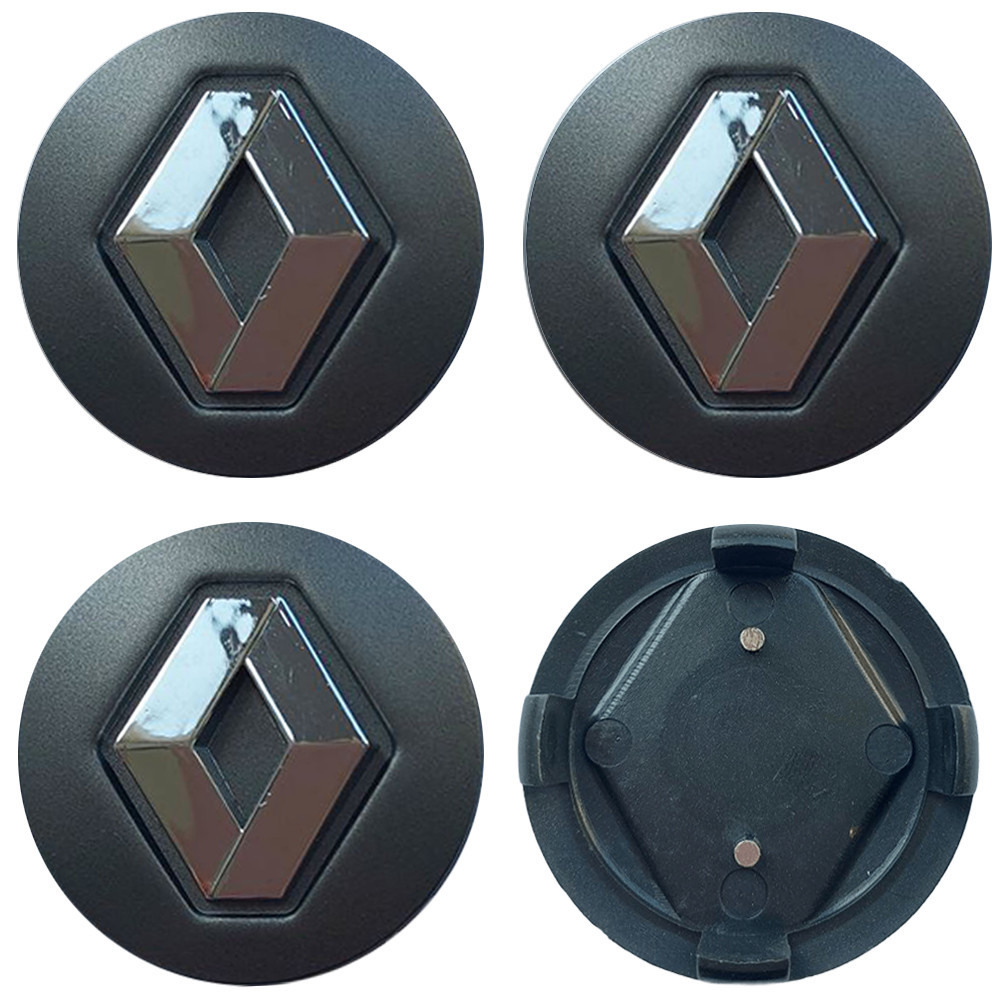 Ковпачки (заглушки) на диски Renault 57/49мм чорний 4шт Киев - изображение 1