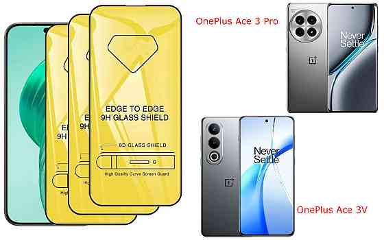 Захисне скло DefenzoGlass для OnePlus Ace 3 Pro, OnePlus Ace 3V – подвійна міцність Київ