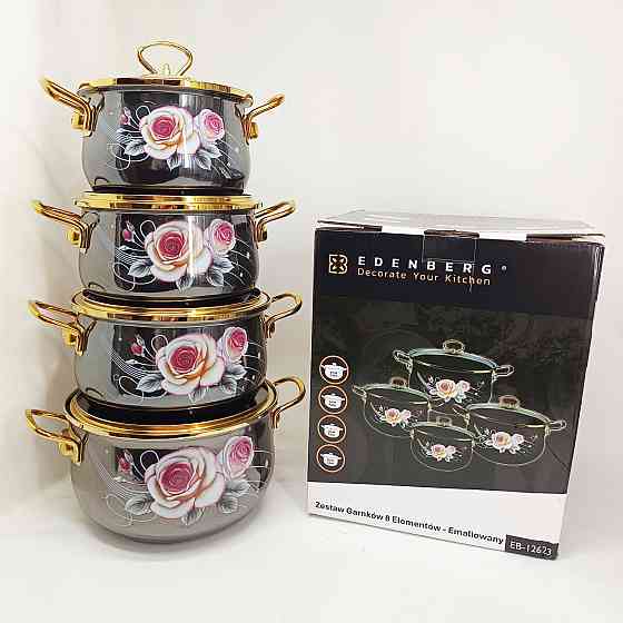 Каструля з нержавіючої сталі, Набір каструль з антипригарним покриттям, Набір каструль зі сталі OV-54 Львів