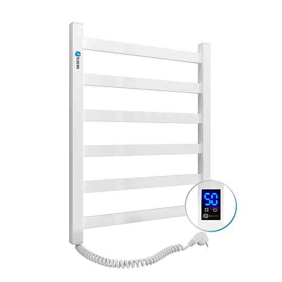 Полотенцесушитель электрический Navin Авангард 480х600 Sensor левый с таймером (белый) 12-028153-4860 Киев