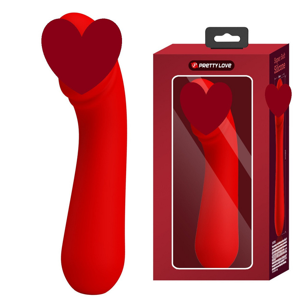 Вибромассажер для стимуляции точки G Pretty Love - Cetus Red, BI-014723-2 Sex Aura Киев - изображение 1