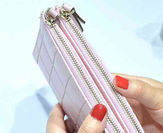 Женский персиковый кошелек Киев