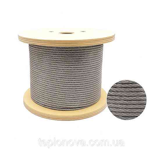 Трос для скважинных насосов нерж. 3 мм (бухта 1000м, можна різати) Черновцы