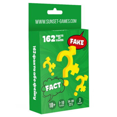 Настільна гра 18+ Sunset Games для компании 162 Факта или Фейка (69007) Вінниця - фото 1