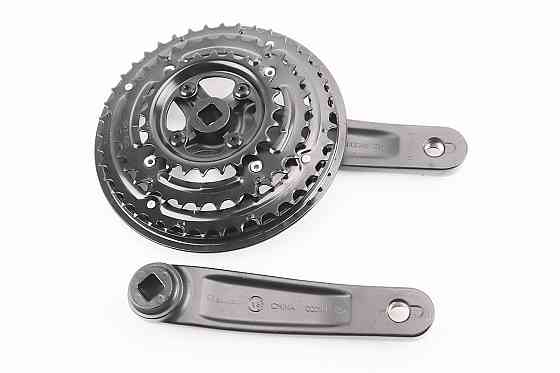 Шатуни "квадрат" 152мм, 42.34.24Т MTB, алюмінієві, чорні T312 CW14-XCE (можливий нетоварний вигляд) Київ