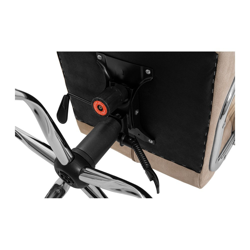 Офісне крісло керівника Burgas Mustang Хром M3 Multiblock Кремовий Київ - фото 10