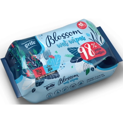 Влажные салфетки Grite Blossom 98% Pure Watter 72 шт. (4770023000382) Винница - изображение 1