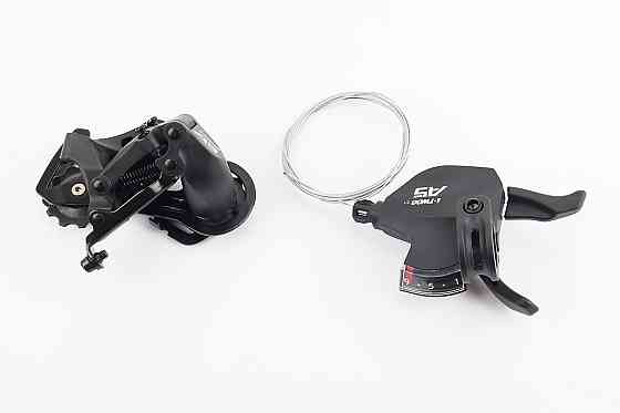 Комплект перемикання (групсет) 1x9 швидкостей, чорні A5, 2 деталі Киев