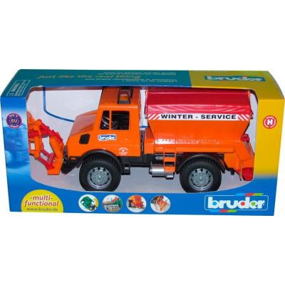 Спецтехніка Bruder вантажівка MB Unimog 1:16 Жовтогарячий (02572) Вінниця - фото 8